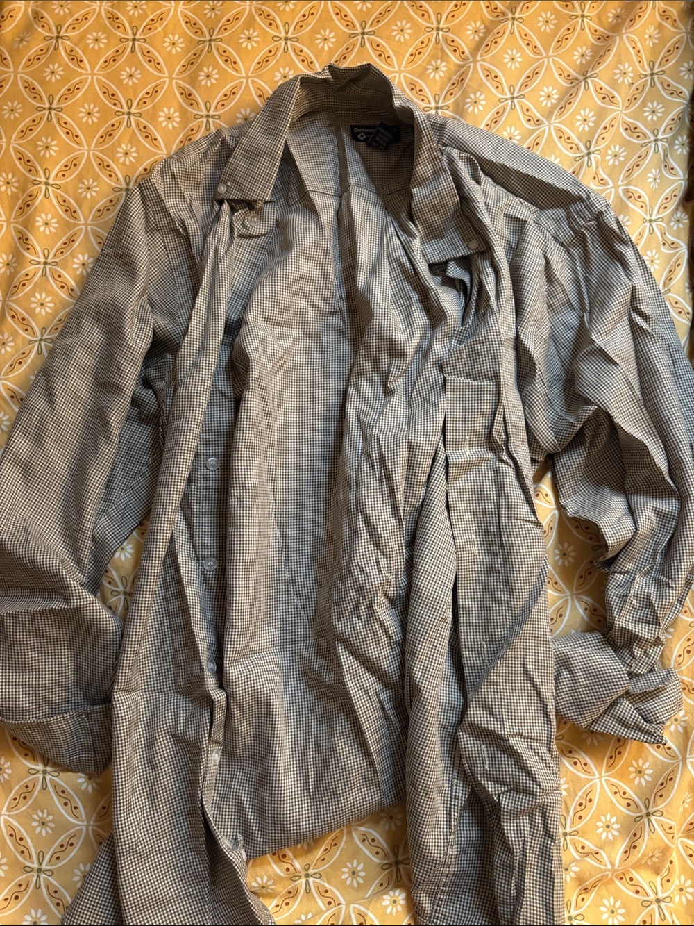 Denver Hayes Men's Checked Lightweight Shirt Jacket - Black & White
